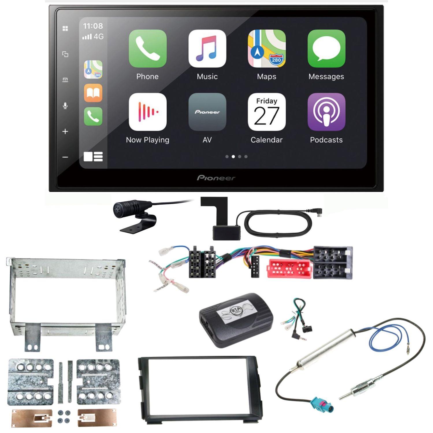 Pioneer SPH-DA250DAB Bluetooth USB Digitalradio MP3 Einbauset für Kia Cee'd ED
