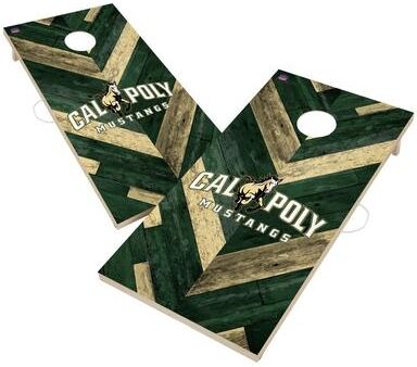 Skip's Garage Cal Poly Mustangs Cornhole Board Set