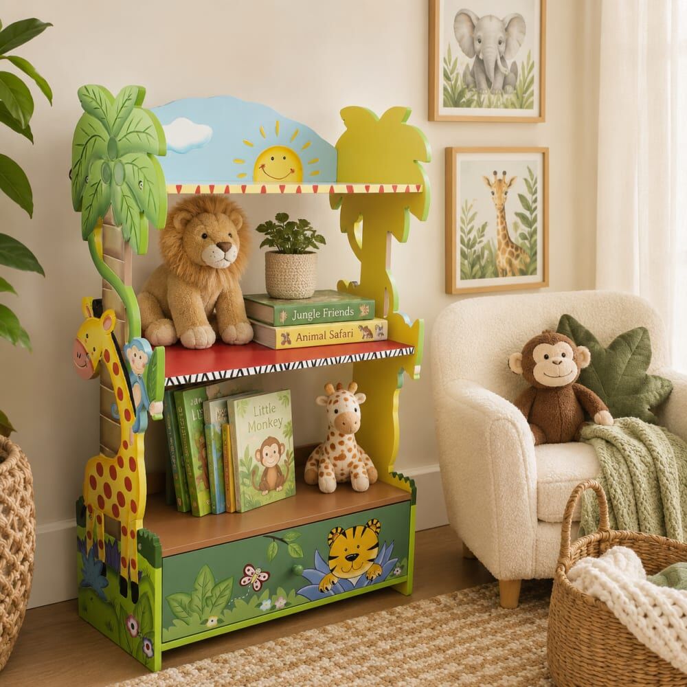 Teamson Estantería infantil mueble niños, 97cm, multicolor