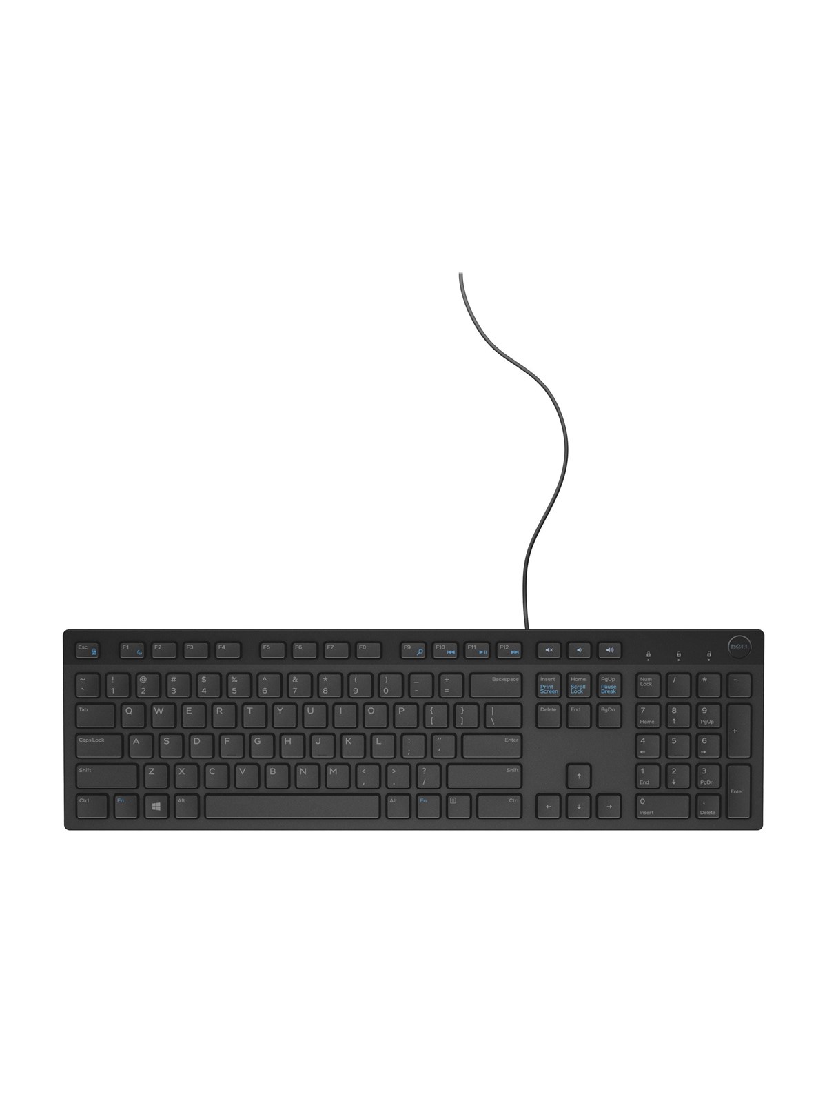 Dell KB216 - keyboard - US International (QWERTY) - Tastatur - Universal - Schwarz