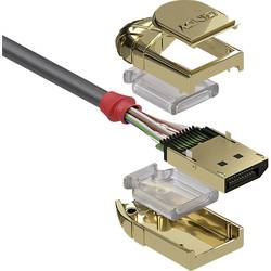 LINDY DisplayPort Anschlusskabel DisplayPort Stecker, DisplayPort Stecker 1.00 m Grau 36291 DisplayPort-Kabel