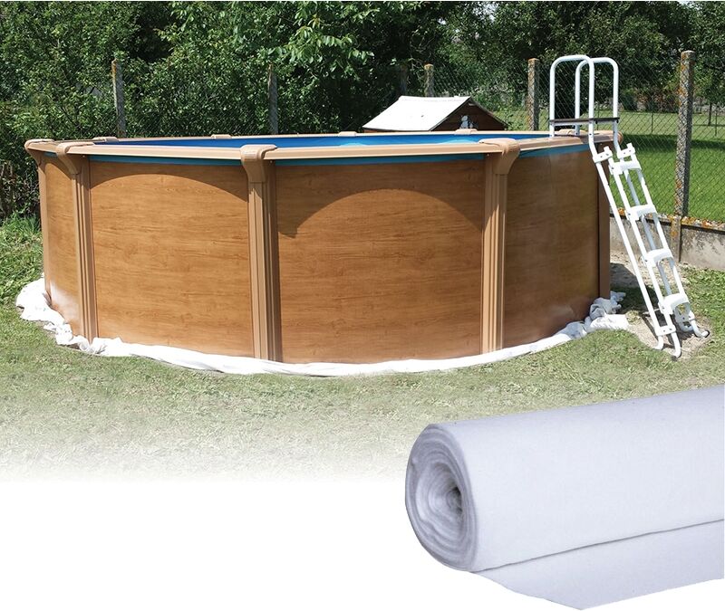 Azialo Tapis de sol pour piscine hors-sol - 6,40 m
