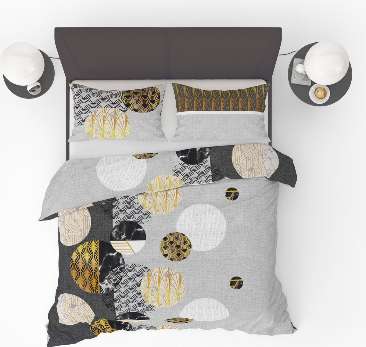 Dekbedovertrek Classic Retro Circles 200 x 220 cm