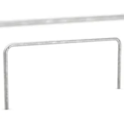 Fahrrad Anlehnbügel 9140 | 2000mm | Fahrradständer für 2 Fahrräder | zum Einbetonieren | Anlehnbügel Anlehnparker Einzelständer