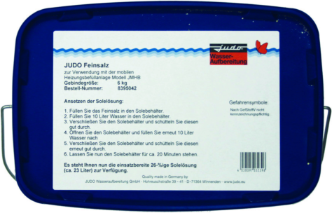 Judo Spezial-Regeneriersalz 8395042 für JMHB, als Feinsalz in Lebensmittelqualität