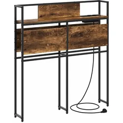 vidaXL Stauraum-Kopfteil mit Regal Räuchereiche 75 cm Holzwerkstoff