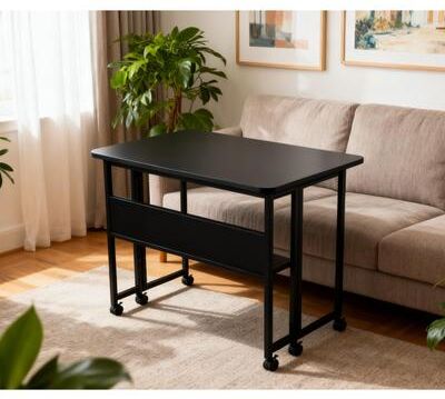 Folding Desk Small Foldable Desk for Small Space, 31.5 Inches Writing Computer Desk in Study