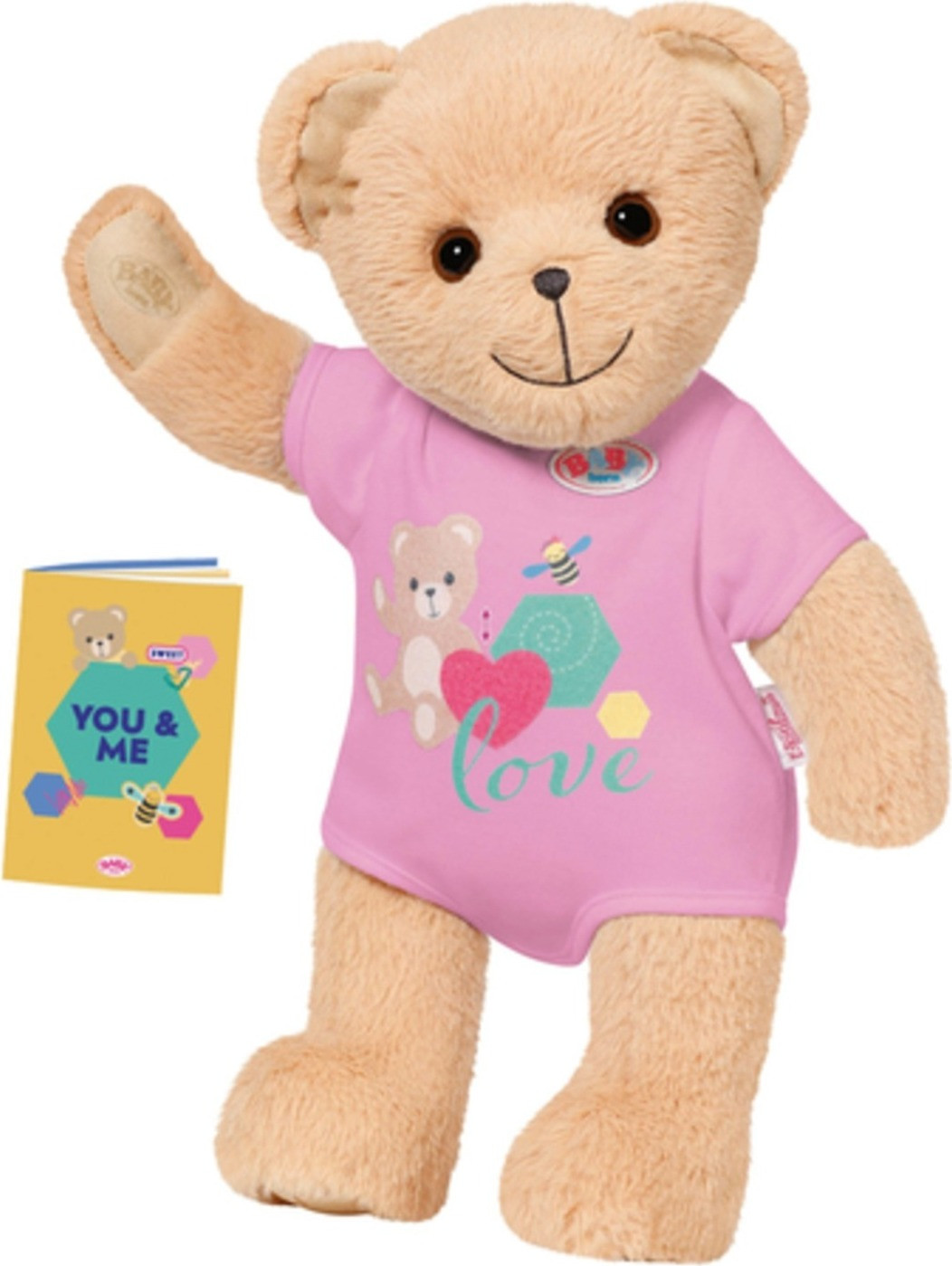 BABY born Bär knuffeldiertje, roze