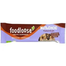 foodloose Nussriegel Nut & Choc Peanut Crush bio