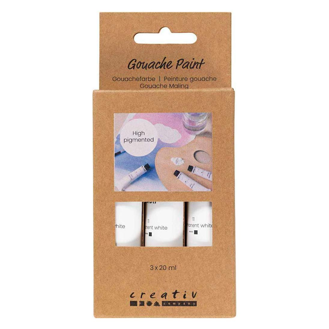 Creativ Company Gouache Paint - white - 3x20 ml (35640) (20 ml) (35640)