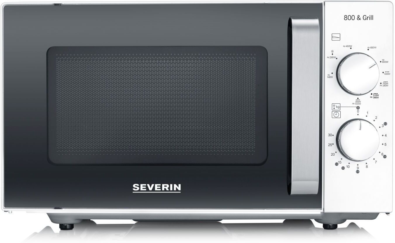 Severin MW 7766 Mikrowelle mit Grill   schwarz/weiß - Refurbished