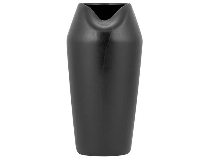 Beliani Dekovase Steinzeug schwarz Apamea, Schwarz, Mode, 33 cm, Dekoration, Vasen, Keramikvasen