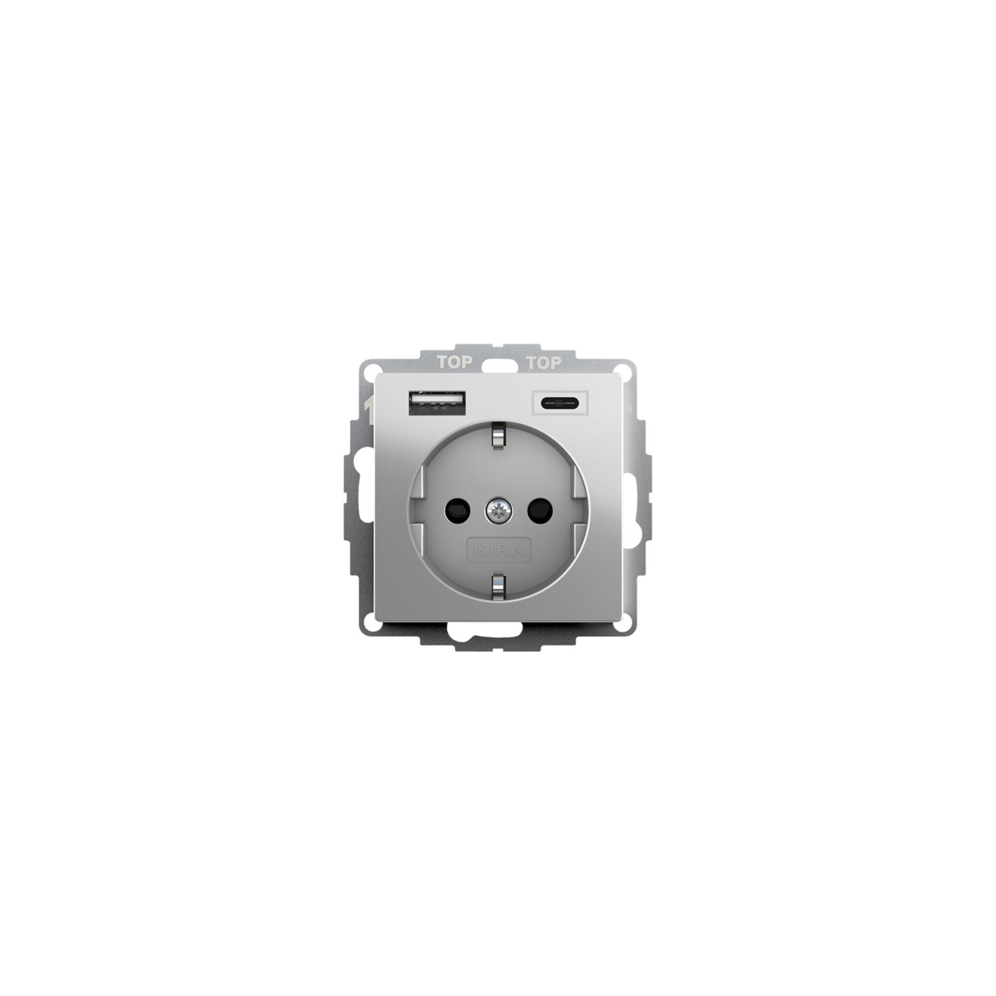 Gira Schutzkontaktsteckdose SH USB-Spannungsv. 2f Typ A/C 2459600)