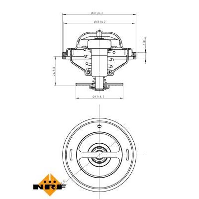 NRF Thermostat, Kühlmittel 725217 für MAN