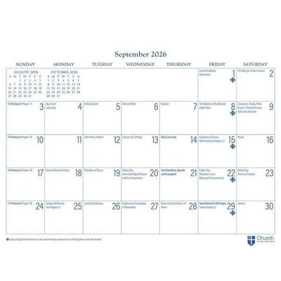 2026 Parish Wall Calendar