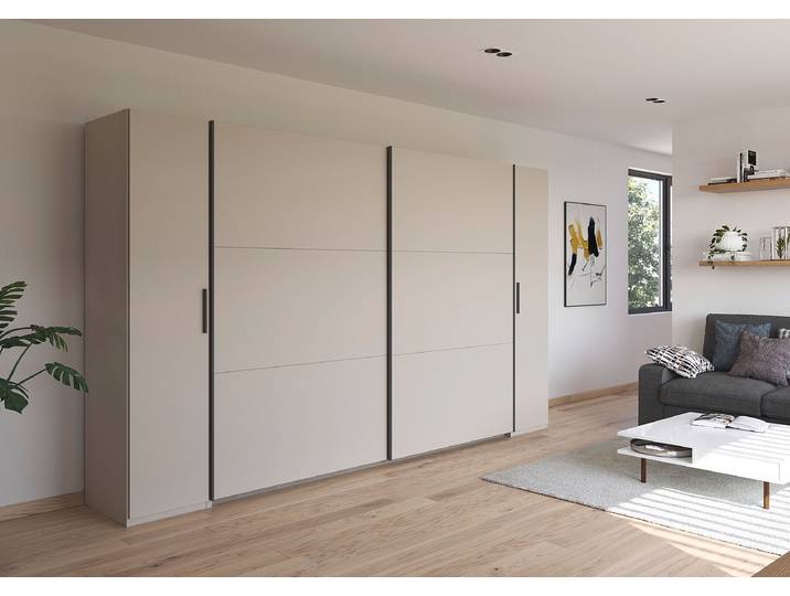 Kombischrank Kronach 354cm Beige/Kaschmir Grau