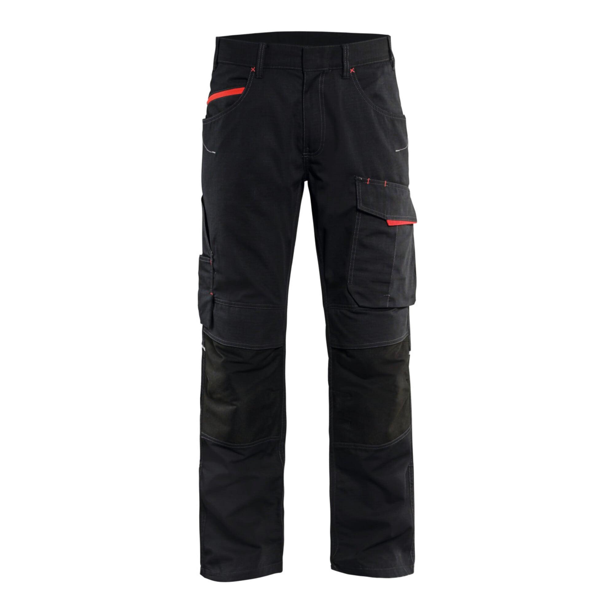 BLAKLÄDER Service Bundhose Damen Service Plus, schwarz / rot, Konfektionsgröße DE: 46 (719513309956C46)
