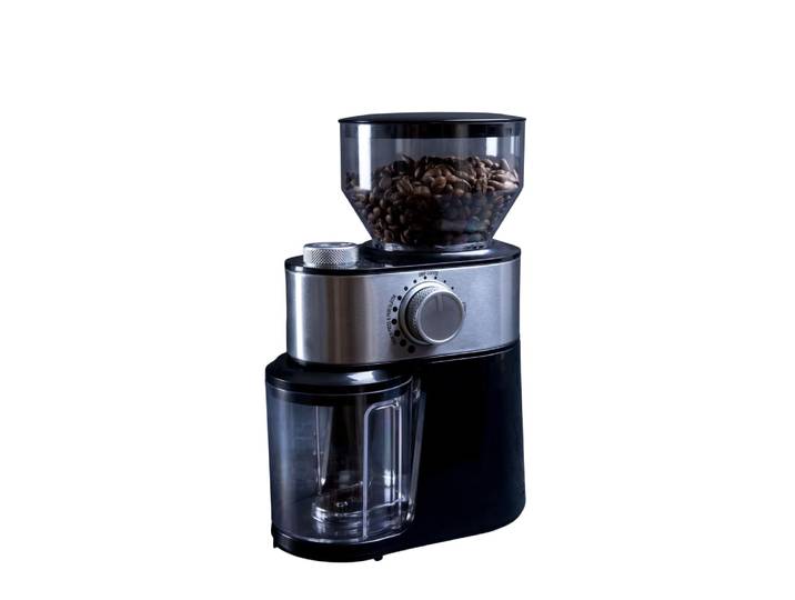 Moulin à café noir et acier brossé