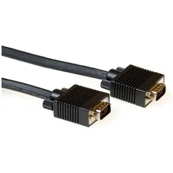 ACT VGA connection cable male-male black 5 m 5m VGA (D-Sub) VGA (D-Sub) Schwarz VGA-Kabel (5 m), Videokabel, Schwarz