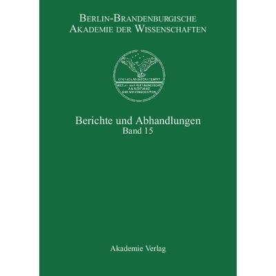 Band 15, Gebundene Ausgabe von , De Gruyter, 978-3-05-004648-8