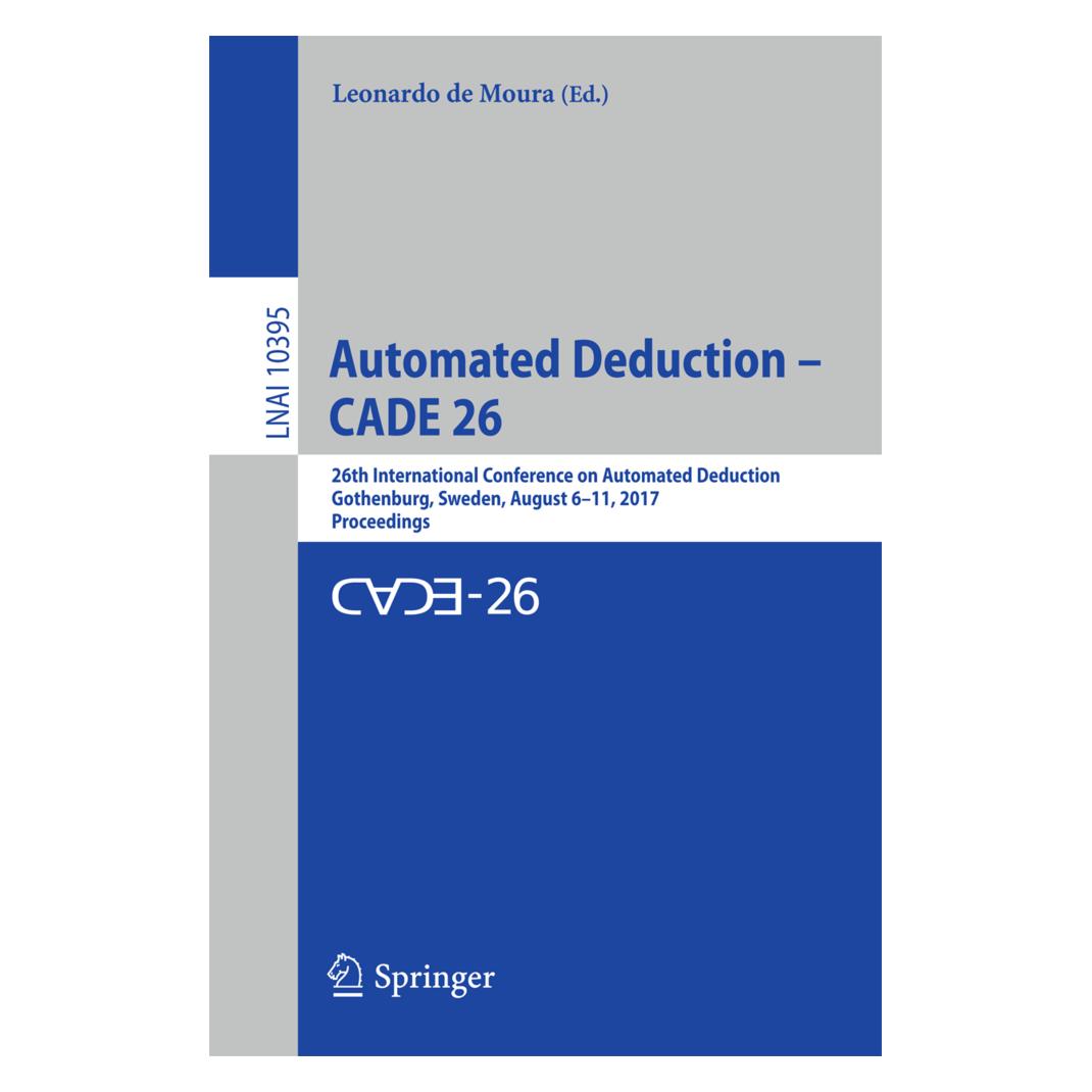 Springer Automated Deduction - CADE 26 (Englisch, Softcover, Leonardo De Moura) (55927280)
