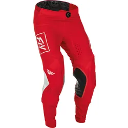 Fly Racing Lite, Textilhose - Rot/Weiß - 38