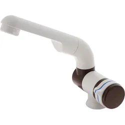 Barwig Automatik Kompakt Wasserhahn Kaltwasser mit 10 mm Tülle weiß/braun