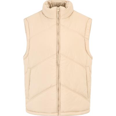 Steppweste URBAN CLASSICS "Urban Classics Herren Arrow Puffer Vest", Herren, Gr. M, wetsand, 100% Polyester, Westen Steppweste