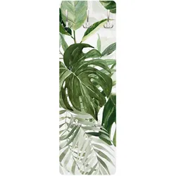 WANDGARDEROBE - Aquarell Tropisches Arrangement mit Monstera 34/105 cm