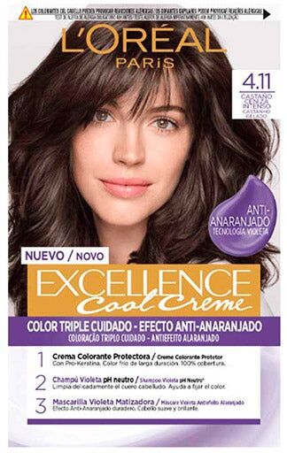 Tinte Excellence Cool Creme 4.11-Castaño Ceniza