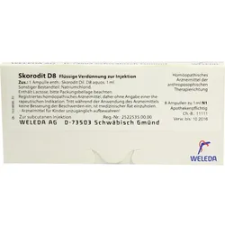 WELEDA SKORODIT D 8 Ampullen 8X1 ml Ampullen