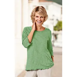 Baumwoll-Shirt in hellgrün in Größe 48/50 von DW-Shop, Hellgrün, 48/50