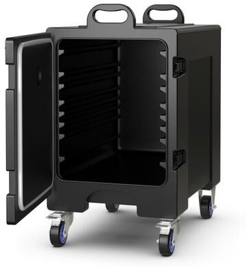 Costway 81 Quart Capacity End-loading Insulated Food Pan Carrier with Wheels