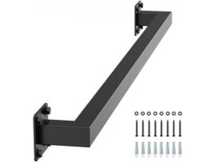 VEVOR Treppenhandlauf, 91 cm schwarzer Wandhandlauf aus Eisen für den Innenbereich, Treppengeländer 113 kg Tragkraft, Industrieller Geländerhandlauf für Stufen, Vierkantrohr für Loft-Veranda-Deck