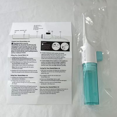Modern Mode Marketplace Portable Water Flosser Manual Oral Irrigator Water Toothpick blue