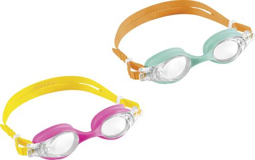 Intex Die "Kids Goggles" bieten Kindern von 3-8 Jahren klaren Durchblick beim Schwimmen - mit UV-Schutz, Anti-Fog und weichen