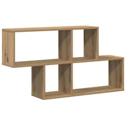 vidaXL Wandregal Eiche handwerklich 100 x 20 x 53 cm Holzwerkstoff