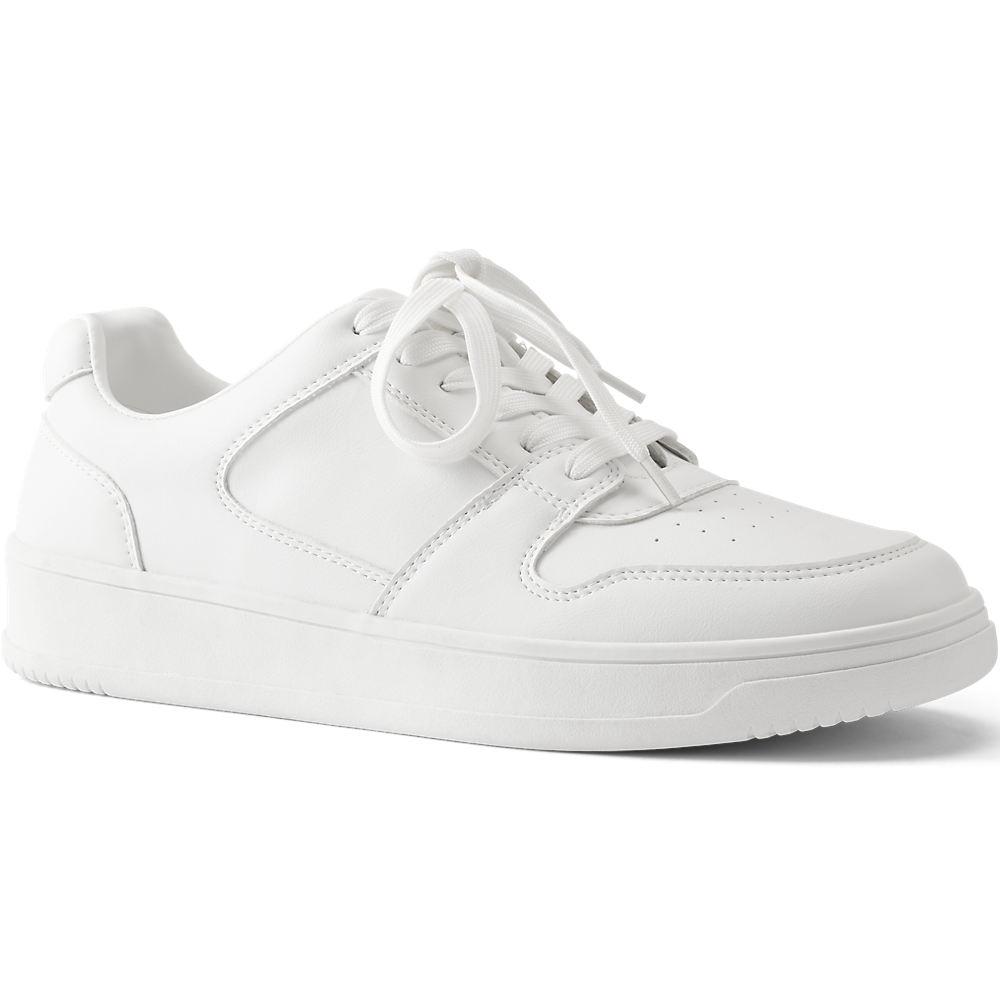 Sneaker zum Schnüren für Herren, Herren, size: regular, Weiß, by Lands' End