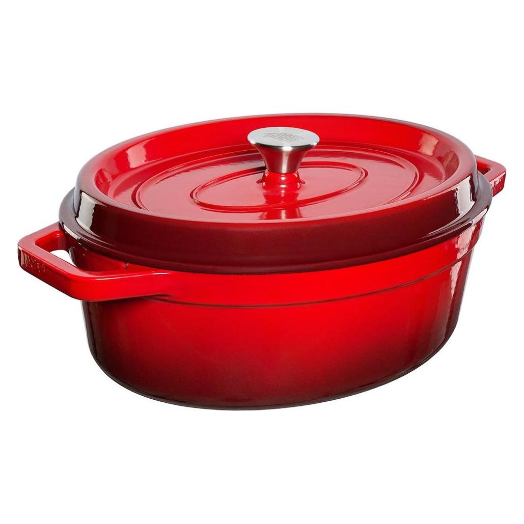 Grand Feu Oval Pot With A Lid. 5.6l Capacity (Bräter + Schmortopf, Kochtopf, Gusseisen, 40 x 16 cm) (25182680)