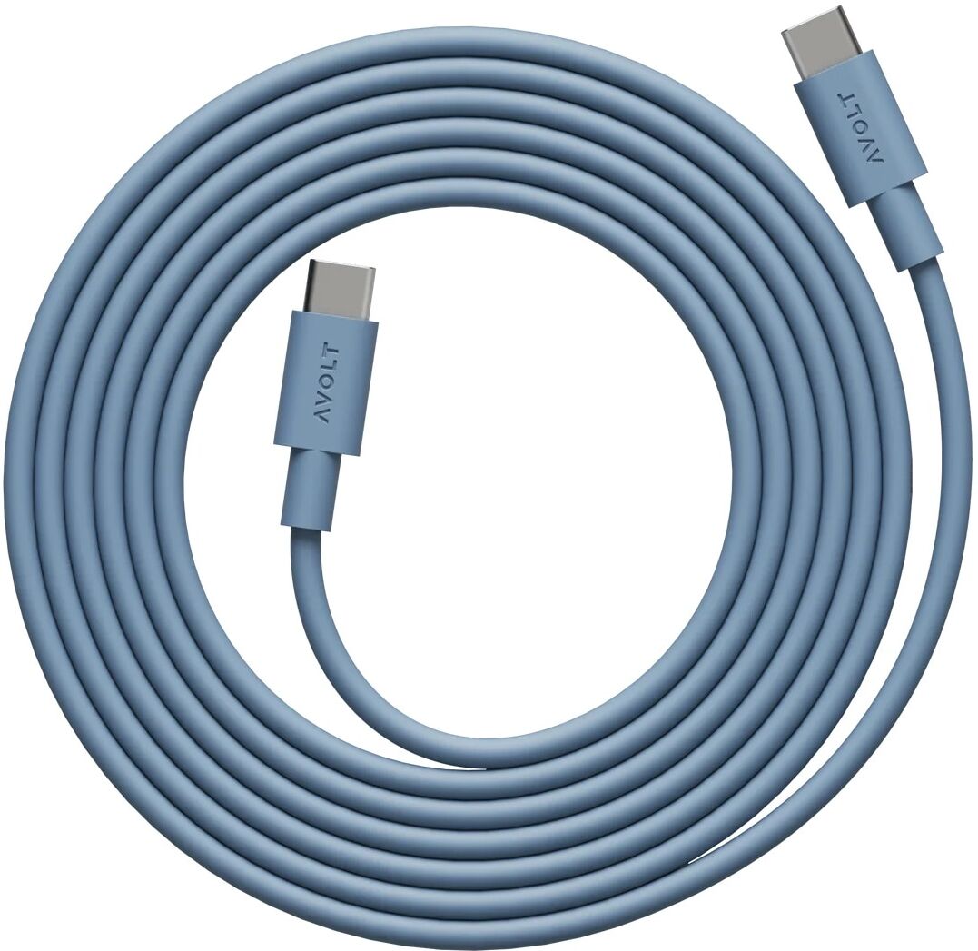 AVOLT Cable USB-C a USB-C 2 m. Shark Blue