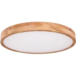 LED Holz Design Decken Leuchte Tageslicht Wohn Zimmer Fernbedienung Lampe dimmbar Globo 41745-48