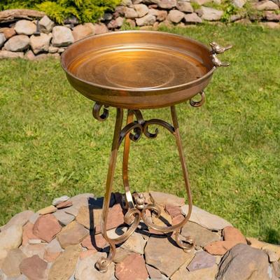 Zaer Ltd "31.3"" Tall Birdbath-Feeder with Tri-Stand"