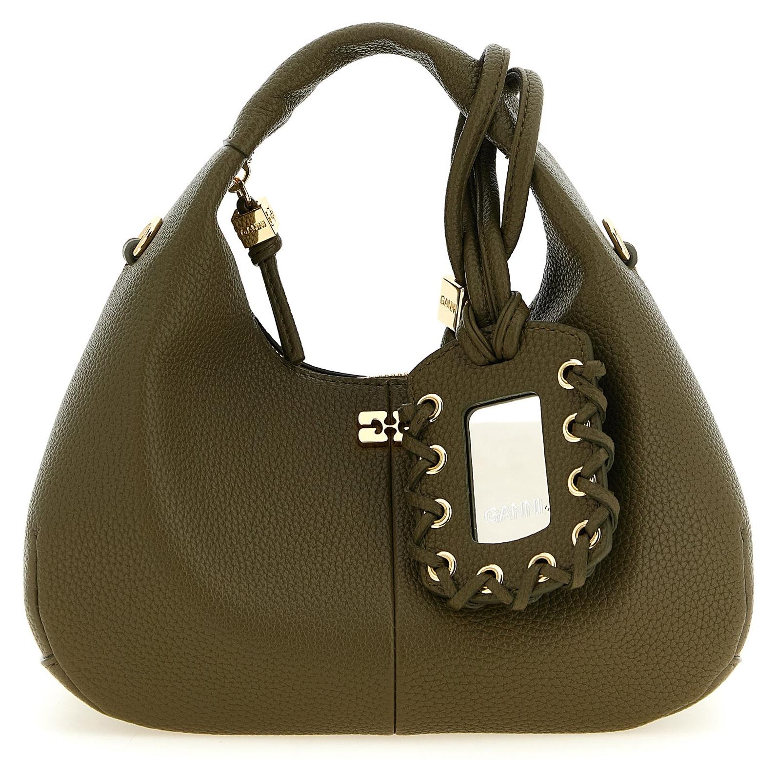 Ganni Handtasche aus Polyester in Zweifarbig