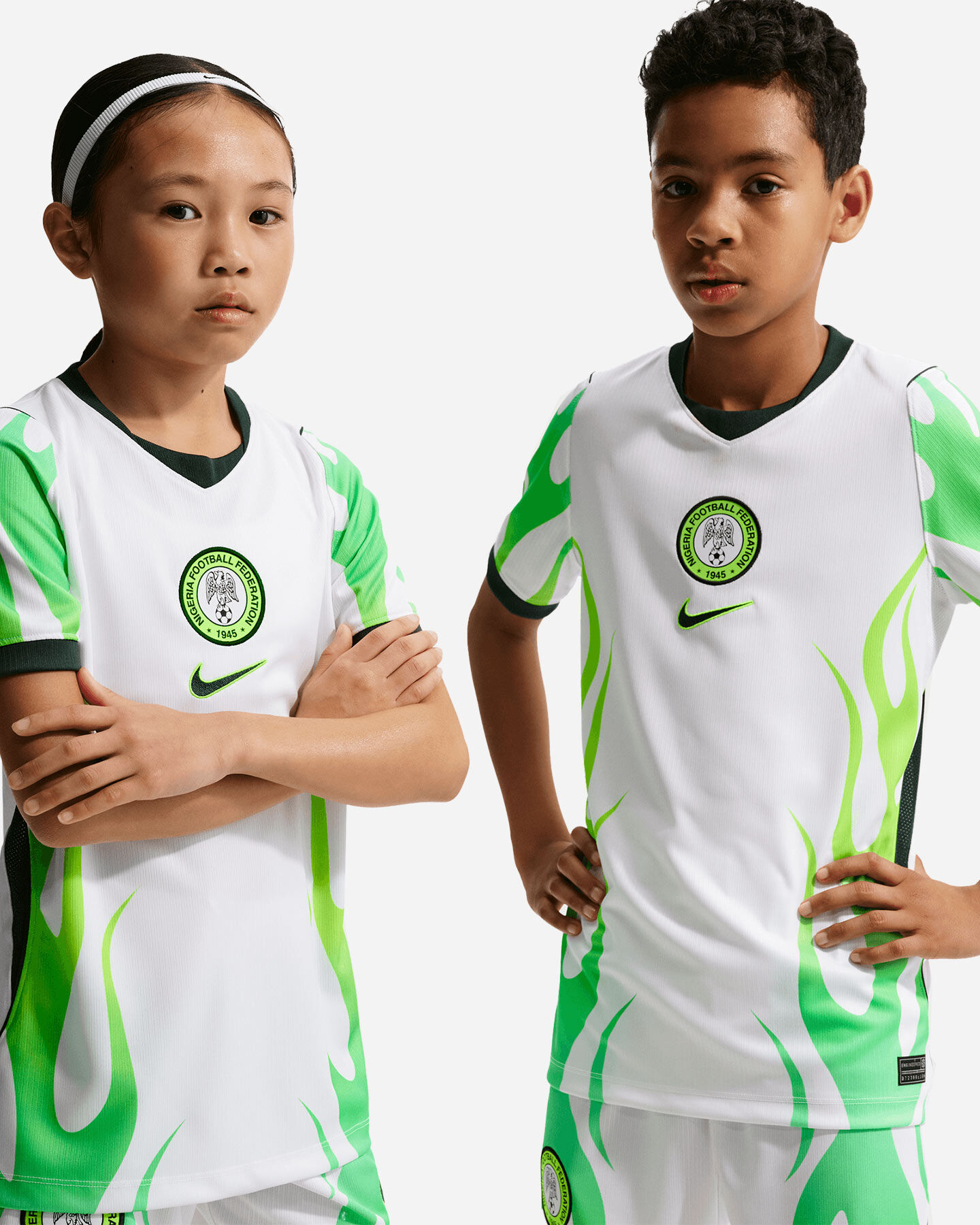 Nike Nigeria Away 26 Jr - Maglia Calcio Ufficiale - Color Mix 13-15ANNI