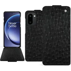 Noreve Lederschutzh??lle vertikal (OnePlus 15R), Smartphone Hülle, Schwarz