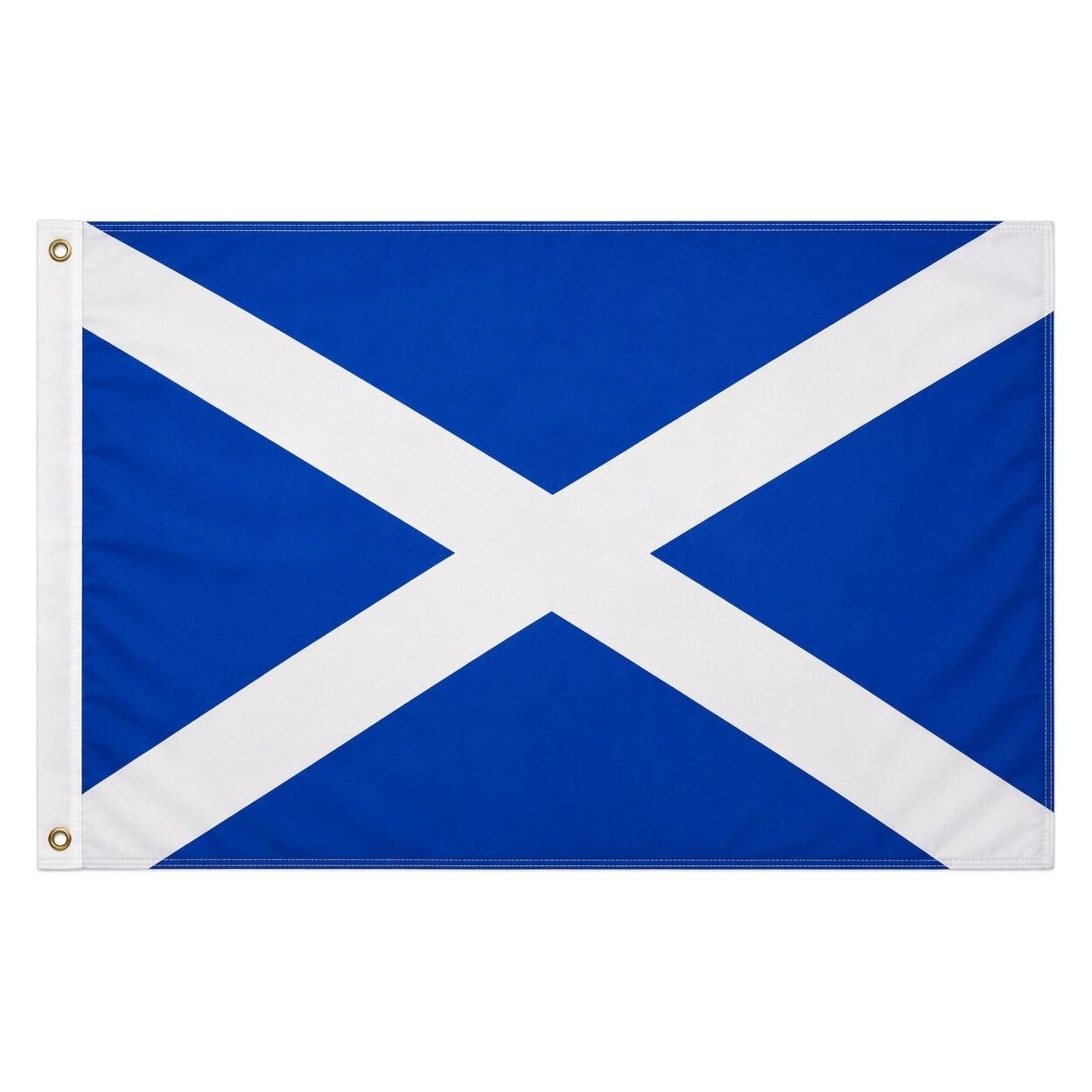 trends4cents Flagge Fahne Schottland 90 x 150 cm 100g/m² Stoffgewicht mit 2 Ösen Hissflagge Mast (90 x 150 cm) (32205234)