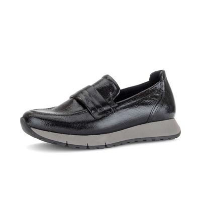 Slipper GABOR "Slipper", Damen, Gr. 35,5, schwarz (schwarz, grau), Schuhe Slipper