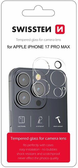 PELÍCULA SWISSTEN CÂMARA IPHONE 17 PRO MAX