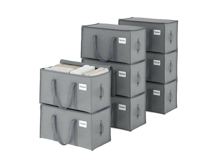 Aufbewahrungstasche 102L 8er Set grau