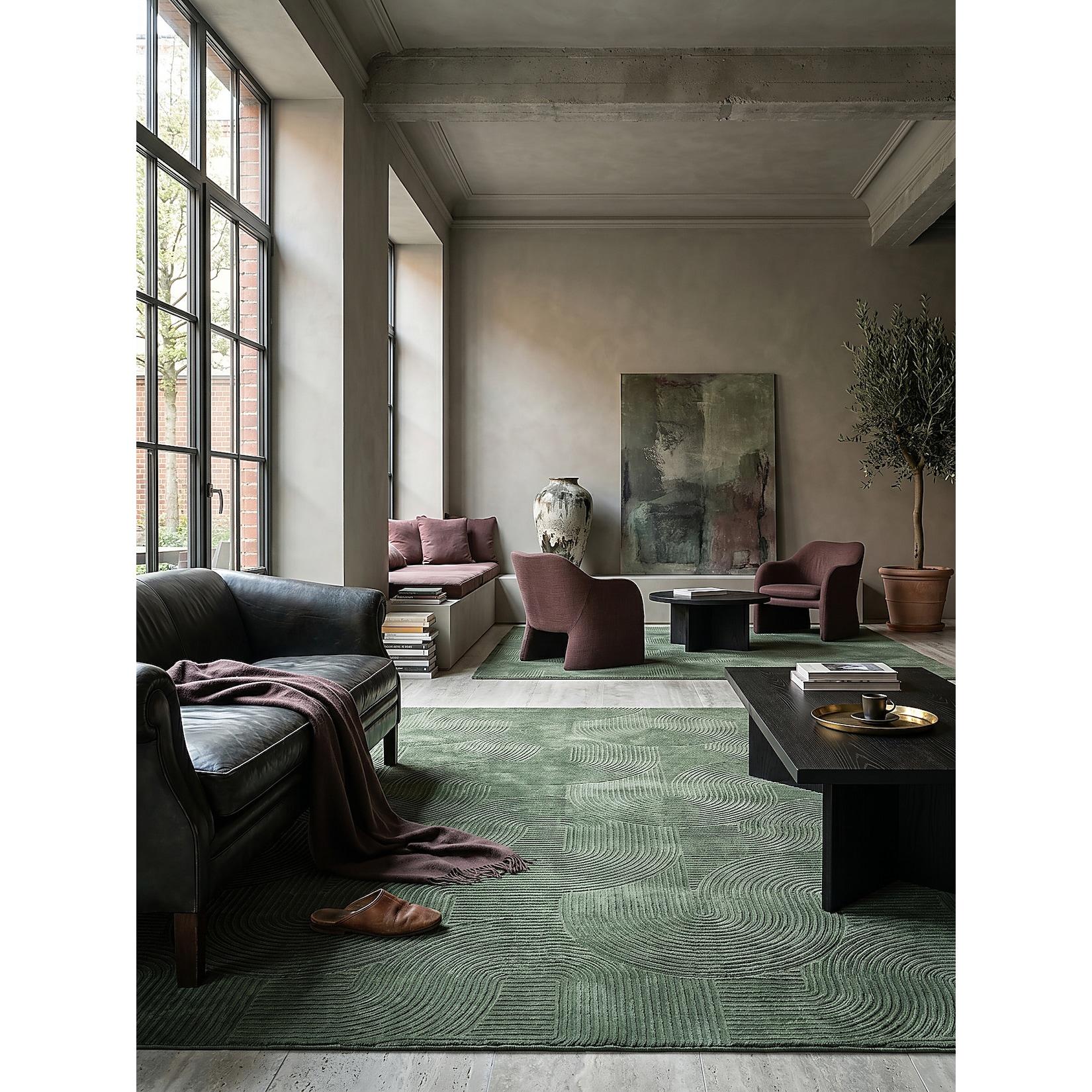 Teppich Antirutsch Waldgrün 160x220 cm - DALAR Kadima Design